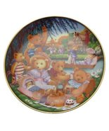 Franklin Mint Teddy bear plate A Teddy Bear Picnic Carol Lawson - CP1784 - £19.77 GBP