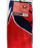 Washington Capitals 50&quot; by 60&quot; Plush Raschel Interference Throw Blanket ... - $33.94