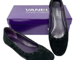 Vaneli Women&#39;s Busby Black Suede Slide Flat 8N - $28.49