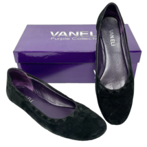 Vaneli Women&#39;s Busby Black Suede Slide Flat 8N - £22.77 GBP