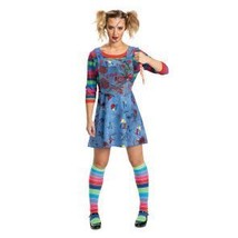 Disguise Women&#39;s Deluxe Chucky Dress Costume Large 12-14 - £65.07 GBP