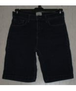 EXCELLENT WOMENS Levi&#39;s 512 Perfectly Slimming DARK BLUE JEAN DENIM SHOR... - £19.96 GBP