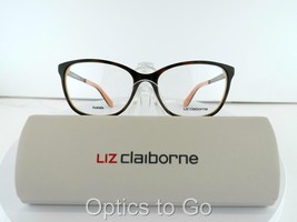 LIZ CLAIBORNE L 647 (HMV) HAVANA PEACH 53-16-135 Eyeglass frames - £30.24 GBP