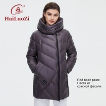 HaiLuoZi 2022 New Women&#39;s Coat Short High Collar Hood Winter Jacket Fash... - £136.47 GBP