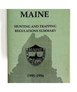 Maine 1995-96 Hunting &amp; Trapping Regulations Vintage 1st Printing Bookle... - $182.52 MXN