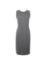 NWT LAUREN Ralph Lauren Faux Leather Trim Herringbone Sheath Dress XS $139 - £24.03 GBP