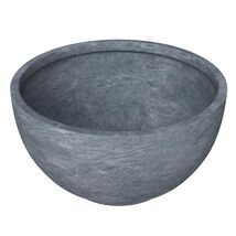 LeisureMod Grove Mid-Century Modern Fiberstone and Clay Planter - Round ... - $34.79