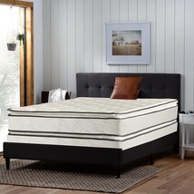 4&quot; Wood Box Spring And 12-Inch Medium Plush Double Sided Pillowtop, Full Xl. - £434.74 GBP