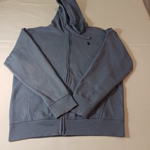 U.S. Polo ASSN Men's Blue Cotton Blend Full Zip Hoodie Sweatshirt Size Medium image 11