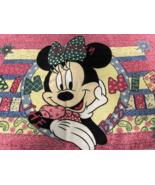 Vintage Disney Minnie Mouse Pillow Case Flannel Standard Size Simply the... - $10.95