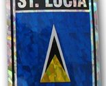K&#39;s Novelties Wholesale Lot 6 St. Lucia Country Flag Reflective Decal Bu... - £6.98 GBP