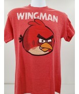 Angry Birds Wingman Mens Red Short Sleeve Shirt Medium - £20.03 GBP
