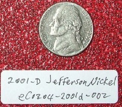 2000 D Jefferson Nickel Faint Lettering Errors; rare Old Coin for Collection - $7.95