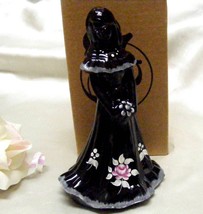 3704 Fenton Pink Rose on Ebony Black Bridesmaid Doll - £74.72 GBP