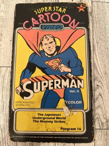 Primary image for Vintage Superstar Cartoon Superman Volume II VHS Japoteurs Mummy Underground