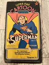 Vintage Superstar Cartoon Superman Volume II VHS Japoteurs Mummy Undergr... - £7.44 GBP