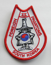 SOUTH KOREA AIR FORCE F-4 PHANTOM II AIRCRAFT EMBROIDERED PATCH 3.75 INCHES - £4.46 GBP