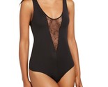 Vince Camuto Women&#39;s Lydia Thong Bodysuit Black Size Medium Lace detail - $23.36