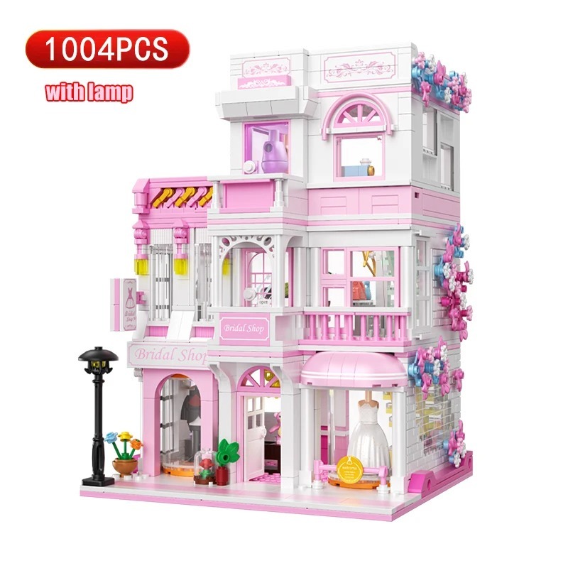 Bridal Shop Building Blocks Model Children Construction Toy Brick Set - $121.99