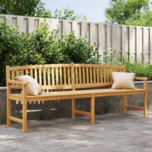 Garden Bench 228x59.5x90 cm Solid Teak Wood - £225.46 GBP