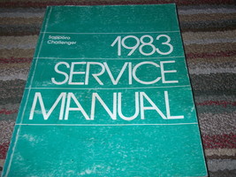 1983 Dodge Challenger &amp; Plymouth Sapporo Servizio Riparazione Negozio Ma... - $70.34 MXN