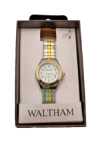 Waltham Watch Ladies Gold &amp; Silver Wristwatch Quartz - £13.29 GBP