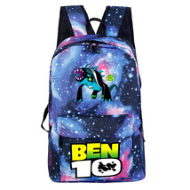 WM Ben 10 Backpack Daypack Schoolbag Bookbag Starry Sky Bag Shark - £15.97 GBP