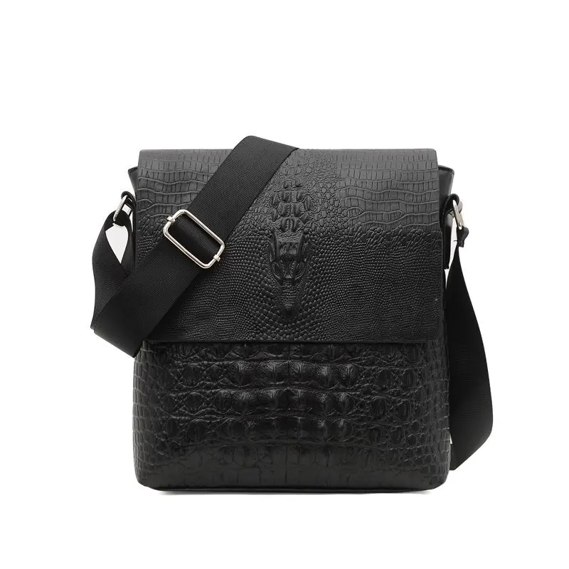 Ntage crocodile pattern pu leather shoulder bag men s business briefcase messenger bags thumb200