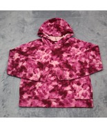 Old Navy Sweater Girls XL Pink Tie Dye Long Sleeve Pocket Pull Over Hoodie - £20.22 GBP
