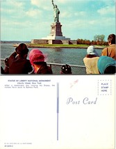 New York(NY) Liberty Island Statue of Liberty Photo from Ferry Vintage Postcard - £7.39 GBP