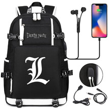 New Anime Note USB Backpack School Bags Bookbag Men Women Travel Laptop  Rucksac - £40.87 GBP