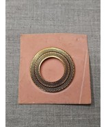 Circular Gold Tone Womens Pin/Suit Clip, Snakeskin Pattern 1.5&#39;&#39; Diameter - $9.99