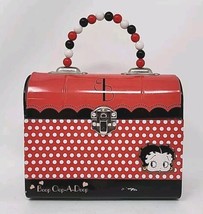 Betty Boop The Original Tin Box 2004 Collectible Purse Beaded Handle Lat... - £19.51 GBP