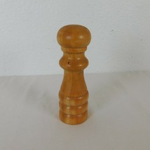 Wood Salt Shaker Chesspiece Shape Mid-Century REPLACEMENT 6.25&quot; tall 2&quot; ... - £3.95 GBP