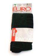 Euro Sock Forest Green Cushioned Snow Socks Men&#39;s 4-7 New in Package - £24.90 GBP
