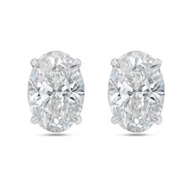 Diana M Jewels Women's Lab Grown Oval Diamond Stud Earrings Size One Size - $365.31