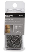 Bulldog Hardware Wire Brads Nails, #18 Gauge X 5/8”, Qty 2 Oz, #NB-205 - $5.40 CAD