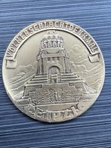 Austrian Collectible Medal In Honor Of Monument In Leipzig Light Metal - £15.19 GBP