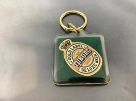 Vintage Promo Keyring Tuborg Keychain Gold Label Ancien Porte-Clés Deluxe Beer - £7.10 GBP