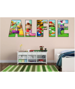 Super Mario - Personalised Any Name Wall Decal Sticker artwork letter gr... - $225.49 MXN+