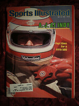 SPORTS Illustrated A. J. FOYT INDY 500 Gerry Cooney Plesant Colony Bill ... - £3.01 GBP