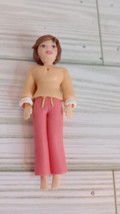 Vintage 2000&#39;s Polly Pocket Business Outfit Brown Hair  - £2.93 GBP