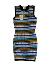 NWT Torn by Ronny Kobo AMBROSIA Sleeveless Corded Bubble Knit Dress XS $398 - £33.13 GBP