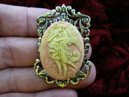 (CM1-6) Cupid Psyche Angel CAMEO jewelry Pin Pendant Greek myth man woman angels - £26.14 GBP