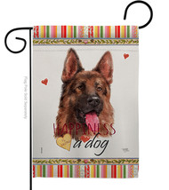 Red German Shepherd Happiness - Impressions Decorative Garden Flag G160253-BO - £15.94 GBP
