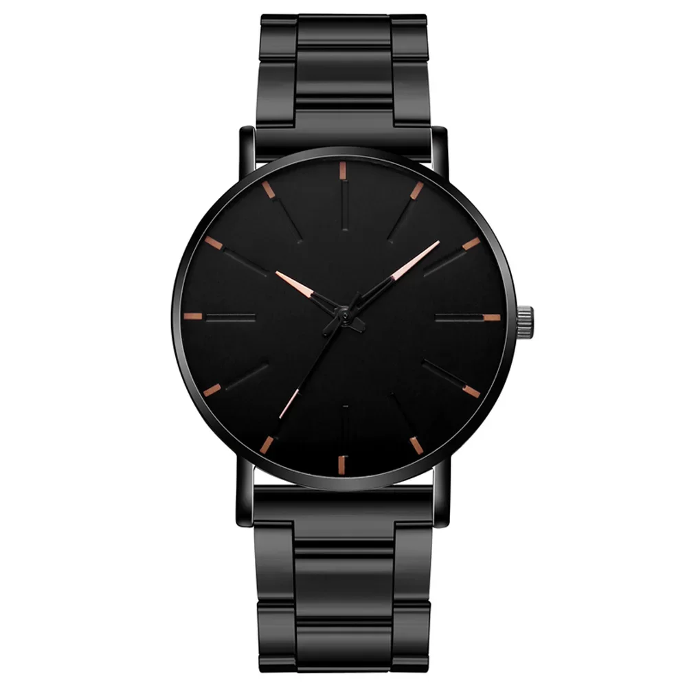 Luxury Men Watches Elegant Ultra Thin Male Wristwatch Male Business Stai... - £12.01 GBP