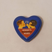 Hershey&#39;s Kisses Heart Shaped Tin Canister with lid lot of 2 - $6.79