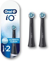 Oral-B iO Ultimate Clean Replacement Brush Heads, Black, 2 Count - £35.16 GBP