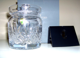 Waterford Crystal Glass Kelley Biscuit Barrel Lidded Jar in Original Box... - $59.99