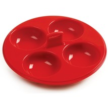 Norpro Silicone 4 Egg Poacher, Red - £28.12 GBP